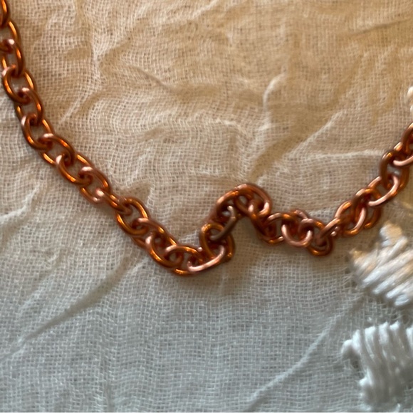 New 27” copper chain. Thickness & design unisex. - Picture 4 of 4